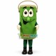 Green Energy-saving Battery Mascot Costume Green Energy-saving Battery Mascot Costume