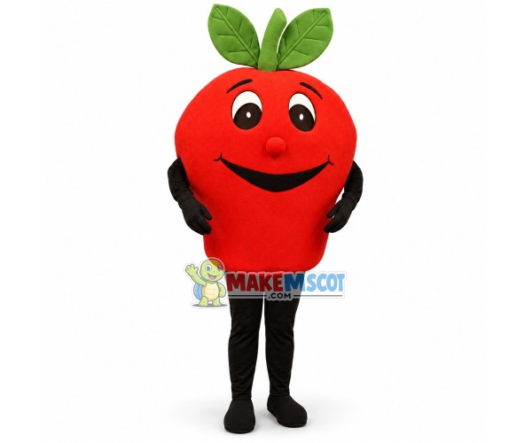 Large Red Apple Cartoon Mascot Costume Large Red Apple Cartoon Mascot Costume
