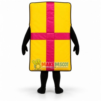Rectangular Ribbon Gift Box Mascot Costume Rectangular Ribbon Gift Box Mascot Costume