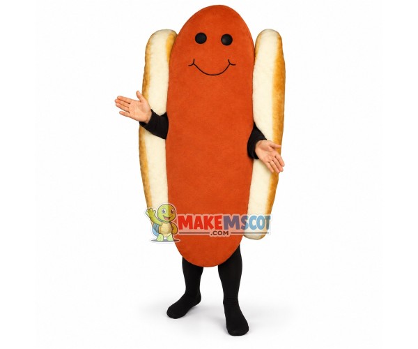 Delicious Sausage Bread Mascot Costume Delicious Sausage Bread Mascot Costume