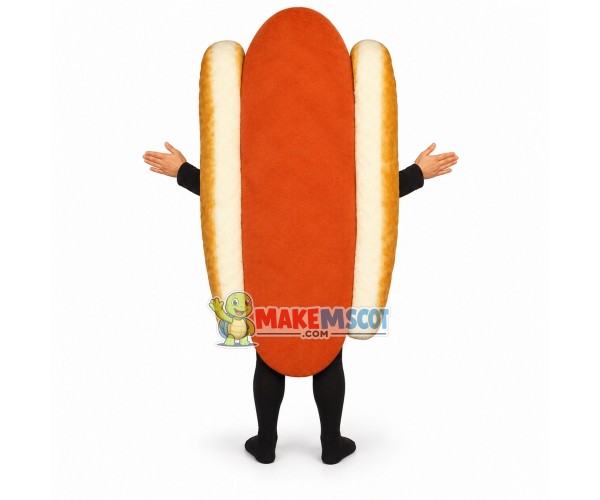 Delicious Sausage Bread Mascot Costume Delicious Sausage Bread Mascot Costume