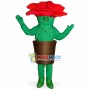 Brightly Colored Rose Potted Plant Mascot Costume