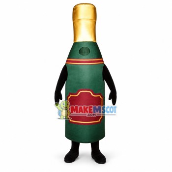 Exquisite Champagne Bottle Mascot Costume Exquisite Champagne Bottle Mascot Costume