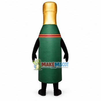 Exquisite Champagne Bottle Mascot Costume Exquisite Champagne Bottle Mascot Costume