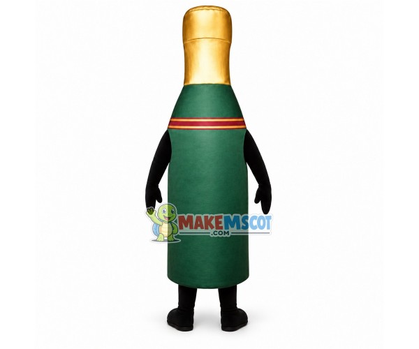 Exquisite Champagne Bottle Mascot Costume Exquisite Champagne Bottle Mascot Costume