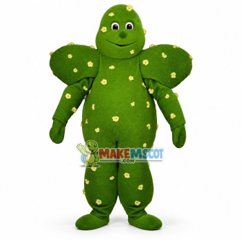 Big Cactus Covered With Petals Mascot Costume Big Cactus Covered With Petals Mascot Costume
