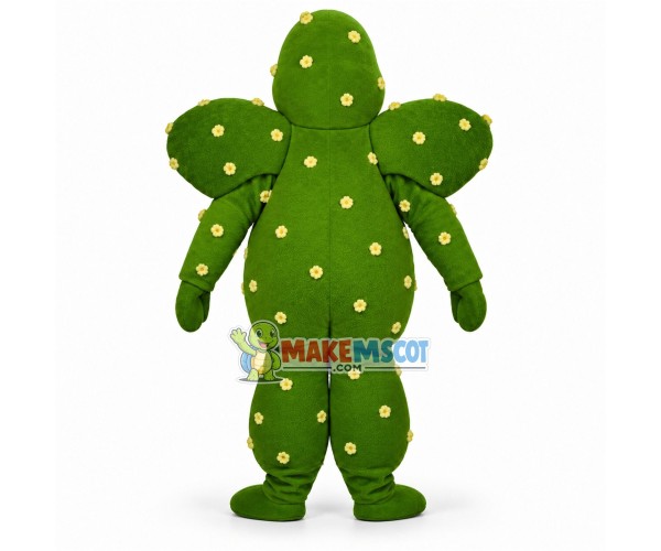 Big Cactus Covered With Petals Mascot Costume Big Cactus Covered With Petals Mascot Costume