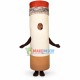 Lighted Cigarette Adult Cartoon Mascot Costume Lighted Cigarette Adult Cartoon Mascot Costume