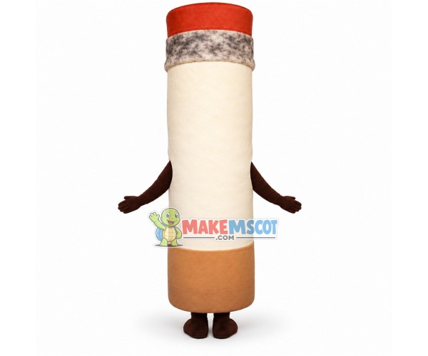 Lighted Cigarette Adult Cartoon Mascot Costume Lighted Cigarette Adult Cartoon Mascot Costume
