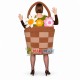 Bamboo Flower Basket Mascot Costume