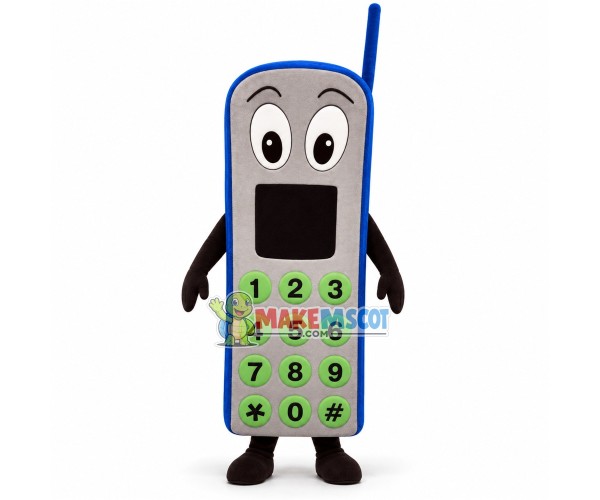 Vintage Calling Machine Mascot Costume Vintage Calling Machine Mascot Costume