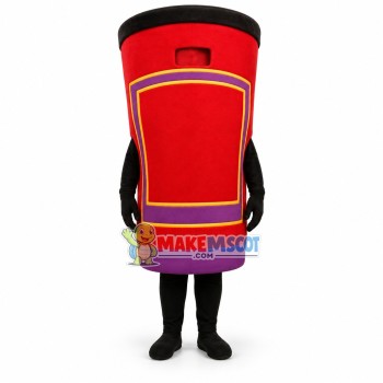 Sealed Red Coffee Cup Mascot Costume