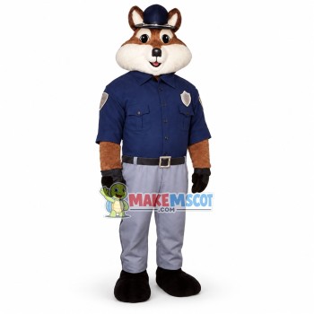 Honest Squirrel Constable Mascot Costume Honest Squirrel Constable Mascot Costume
