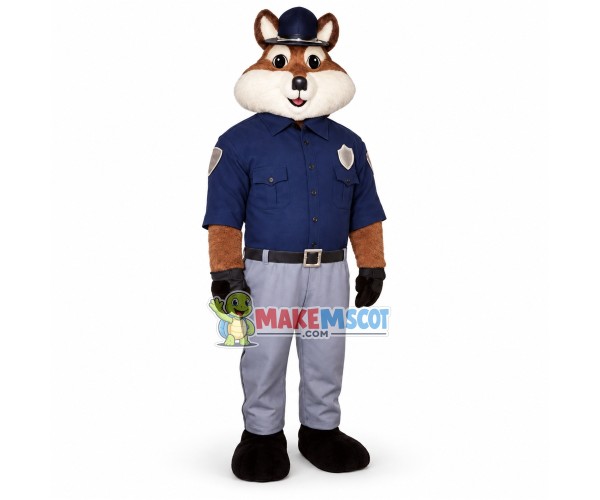 Honest Squirrel Constable Mascot Costume Honest Squirrel Constable Mascot Costume