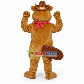 Passionate Squirrel Cowboy Mascot Costume Passionate Squirrel Cowboy Mascot Costume