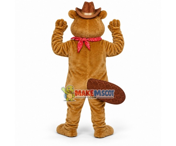 Passionate Squirrel Cowboy Mascot Costume Passionate Squirrel Cowboy Mascot Costume