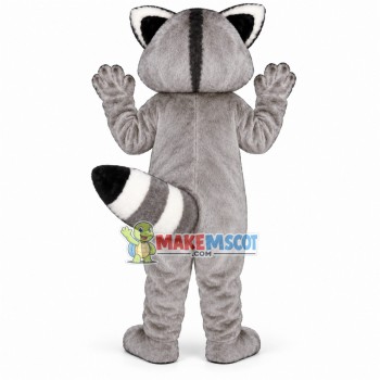 Carefully Gray Raccoon Mascot Costume Carefully Gray Raccoon Mascot Costume