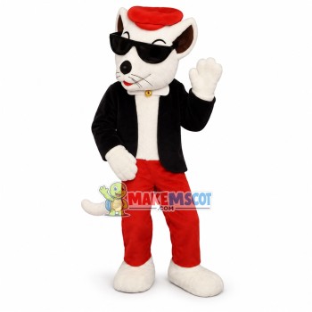 Cool Mouse Wearing Sunglasses Mascot Costume Cool Mouse Wearing Sunglasses Mascot Costume