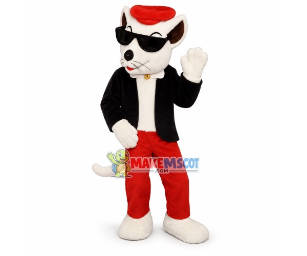 Cool Mouse Wearing Sunglasses Mascot Costume