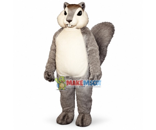 Hale Gray Plush Squirrel Mascot Costume Hale Gray Plush Squirrel Mascot Costume