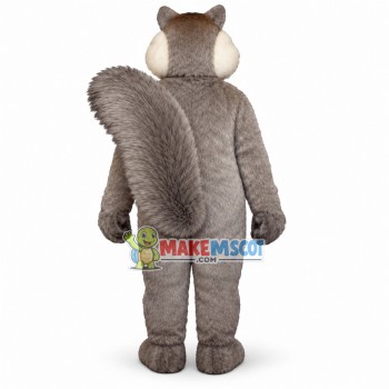 Hale Gray Plush Squirrel Mascot Costume Hale Gray Plush Squirrel Mascot Costume