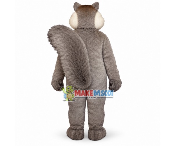 Hale Gray Plush Squirrel Mascot Costume Hale Gray Plush Squirrel Mascot Costume