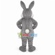 Proud Adult Gray Rabbit Mascot Costume Proud Adult Gray Rabbit Mascot Costume