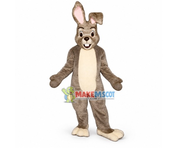 Standing Style Gray Rabbit Mascot Costume Standing Style Gray Rabbit Mascot Costume