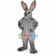 Angry Easter Gray Bunny Mascot Costume Angry Easter Gray Bunny Mascot Costume