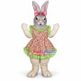 Pretty Bunny With Flower Dress Mascot Costume