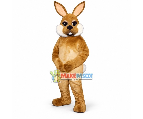 Adult Brown Plush Rabbit Mascot Costume Adult Brown Plush Rabbit Mascot Costume