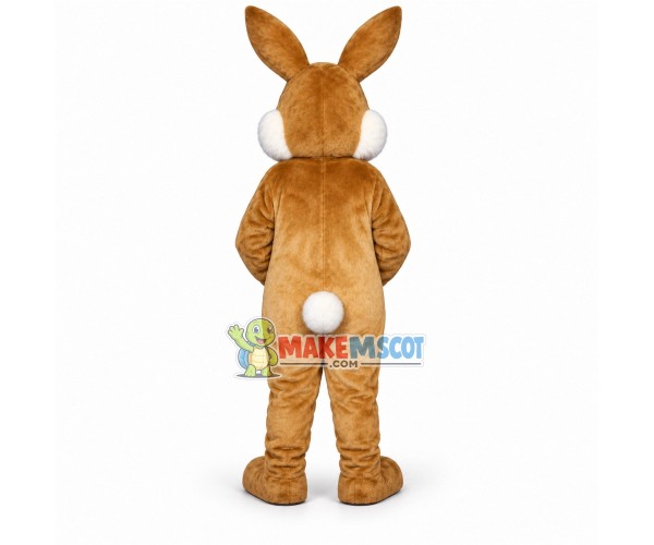 Adult Brown Plush Rabbit Mascot Costume Adult Brown Plush Rabbit Mascot Costume