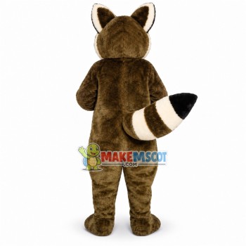 Timid Brown Raccoon Mascot Costume Timid Brown Raccoon Mascot Costume