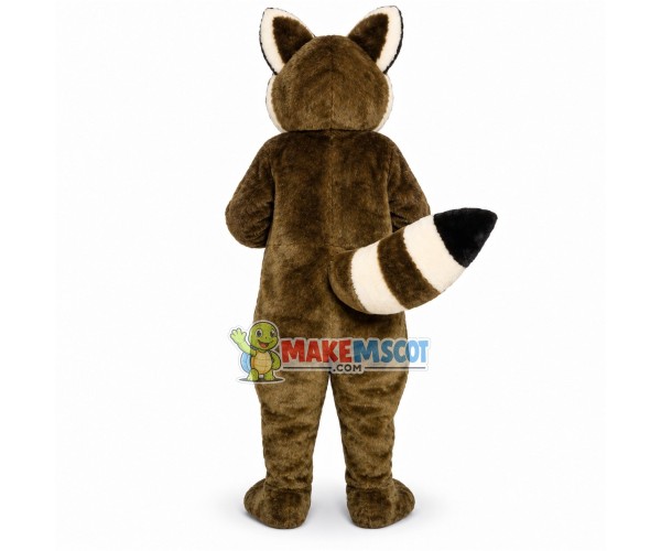 Timid Brown Raccoon Mascot Costume Timid Brown Raccoon Mascot Costume