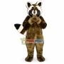 Timid Brown Raccoon Mascot Costume