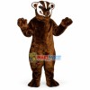 Fierce Brown Skunk Mascot Costume