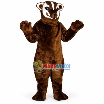 Fierce Brown Skunk Mascot Costume Fierce Brown Skunk Mascot Costume