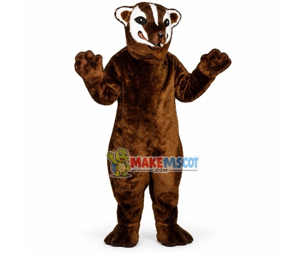 Fierce Brown Skunk Mascot Costume Fierce Brown Skunk Mascot Costume
