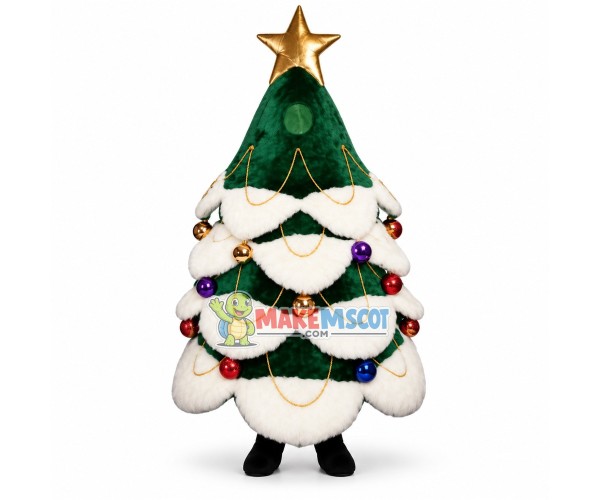 Christmas Tree Full of Decorations Mascot Costume Christmas Tree Full of Decorations Mascot Costume
