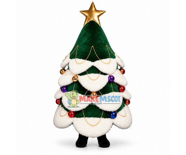 Christmas Tree Full of Decorations Mascot Costume Christmas Tree Full of Decorations Mascot Costume