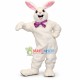 Content Furry Rabbit With Purple Bow Mascot Costume Content Furry Rabbit With Purple Bow Mascot Costume