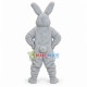 Confident Gray Plush Bunny Mascot Costume Confident Gray Plush Bunny Mascot Costume