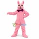 Surprised Adult Pink Rabbit Mascot Costume Surprised Adult Pink Rabbit Mascot Costume