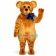 Teddy Bear Tied With Blue Ribbon Mascot Costume Teddy Bear Tied With Blue Ribbon Mascot Costume