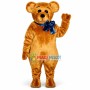 Teddy Bear Tied With Blue Ribbon Mascot Costume