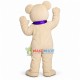 Likable White Teddy Bear Mascot Costume Likable White Teddy Bear Mascot Costume