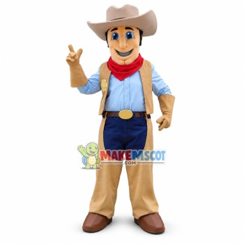 Exalted Western Cowboy Mascot Costume Exalted Western Cowboy Mascot Costume