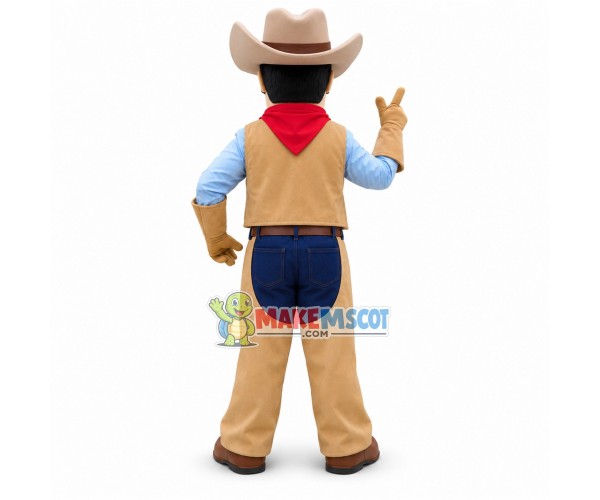 Exalted Western Cowboy Mascot Costume