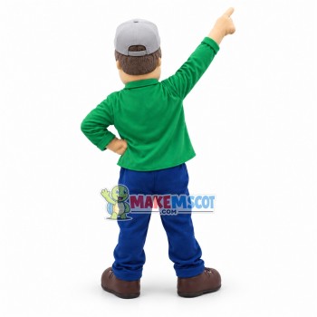 Grandpa Doing Morning Exercises Mascot Costume Grandpa Doing Morning Exercises Mascot Costume