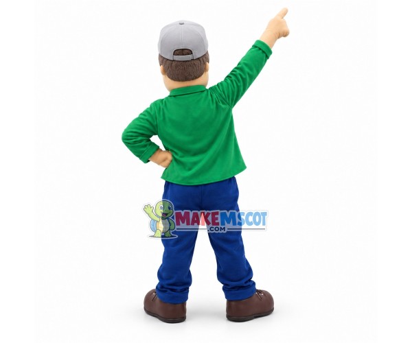 Grandpa Doing Morning Exercises Mascot Costume Grandpa Doing Morning Exercises Mascot Costume